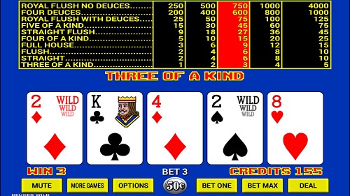 video poker game of skill
